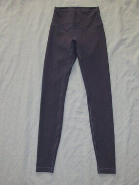 Lululemon Wunder Train High Rise Leggings Tight 28" Inseam Sz 4 Purple W5DJ0S